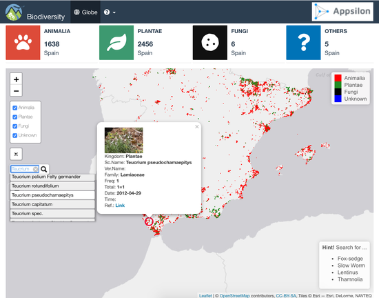 Biodiversity Map Tracking using Open Biodiversity Datasets